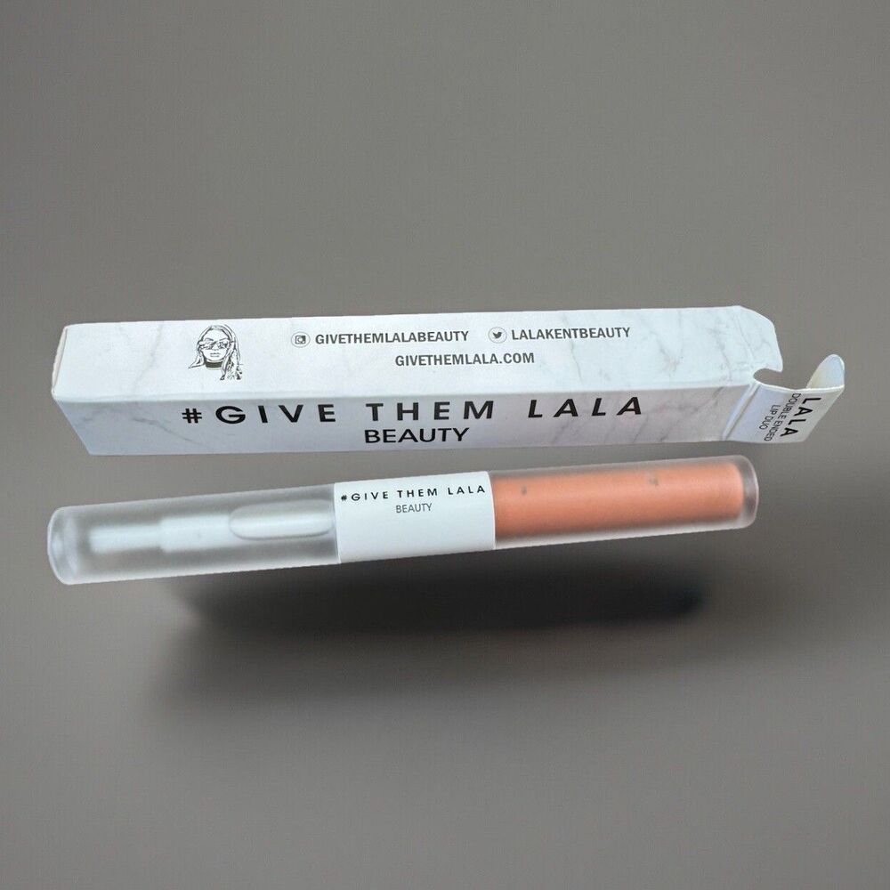 Give Them Lala Beauty Double Dual Ended Lip Duo, Birthday Suit,‎ 5.2ml BNIB